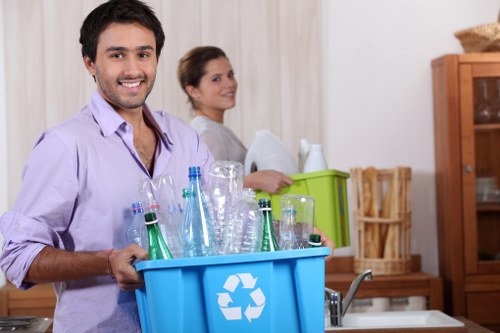 Waste segregation system in a business environment