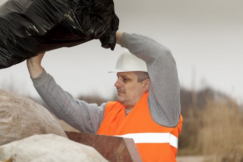 Professional waste removal team at work in Kings Cross